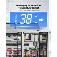 Commercial Refrigerated Sandwich Prep Workable Stainless Steel Triple Door