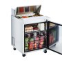 Refrigerador comercial VEVOR de 71 cm de ancho, mesa refrigerada de 7.1 pies cúbicos para preparar sándwiches, refrigerador Mega Top para preparar alimentos con 8 bandejas y tabla de cortar, refrigerador de acero inoxidable para preparar ensaladas para restaurantes y food trucks.