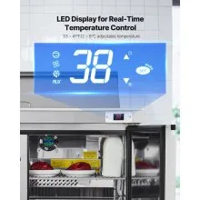 Commercial Refrigerated Sandwich Prep Worktable Double Door Stainless Steel