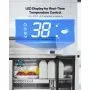 Commercial Refrigerated Sandwich Prep Worktable, Stainless Steel Double Door