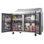Refrigerador comercial VEVOR de 122 cm de ancho, mesa refrigerada de 12.5 pies cúbicos para preparar sándwiches, refrigerador Mega Top para preparar alimentos con 12 bandejas y tabla de cortar, refrigerador de acero inoxidable para preparar ensaladas para restaurantes y food trucks.