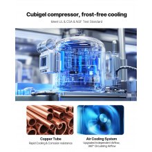 Commercial Refrigerated Sandwich Prep Worktable, Stainless Steel Double Door