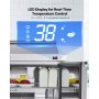 Commercial Sandwich Prep Table Refrigerator Double Door Stainless Steel