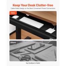 VEVOR 68 cm Under Desk Drawer Organizer Slide-out Drawer Space Saver Home Office