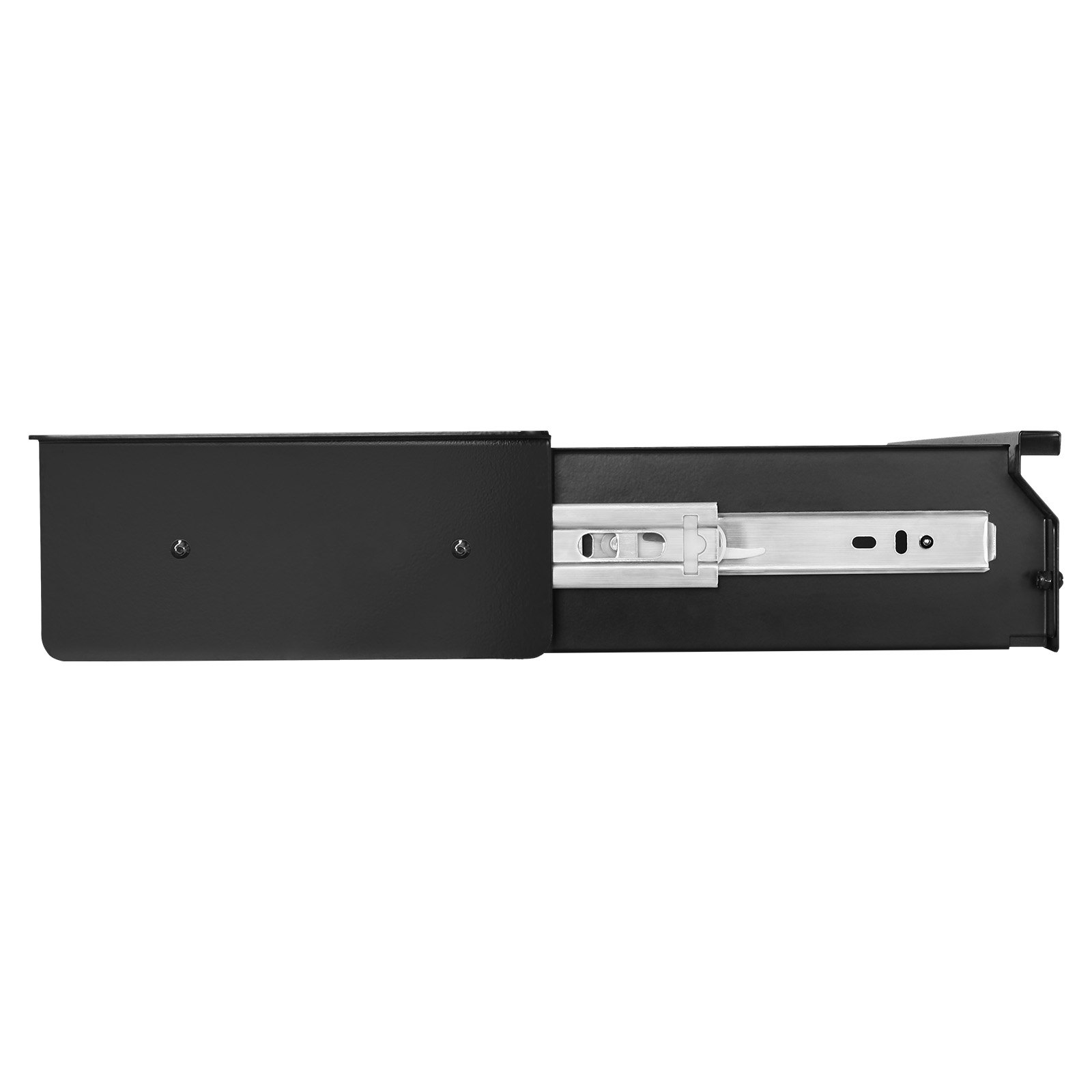 VEVOR 33" Wide Under Desk Drawer Slide Out, Under Desk Mounted Pull-out Drawer Attachment, Hidden Desktop Storage Organizer, Under Table Pencil Drawer for office Home Sit Stand Workstation, 33x9x4 in
