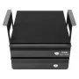 VEVOR 13" Wide Under Desk Drawer Slide Out, Under Table Pull-out Drawer Attachment, Hidden Desktop 2 Layer Storage Organizer, Lockable Undermount Pencil Drawer for Sit Stand Workstation, 14x13x10 in