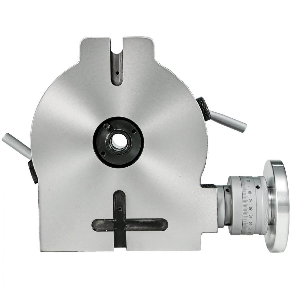VEVOR rotary table with precision handwheel and secured baseplate.