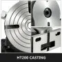 VEVOR Rotary Table 8Inch Horizontal Vertical HV8 Precision 3MT Milling Drilling Machine Vernier Reading Milling Drilling Boring