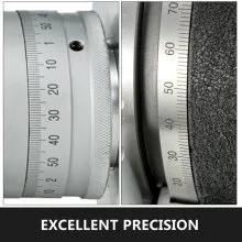 VEVOR Rotary Table 8 Inch Horizontal Vertical HV8 Precision 3MT Milling Drilling Machine Vernier Reading Milling Drilling Boring