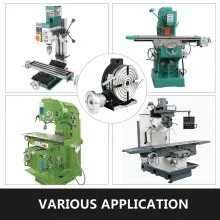 VEVOR Rotary Table 8 Inch Horizontal Vertical HV8 Precision 3MT Milling Drilling Machine Vernier Reading Milling Drilling Boring