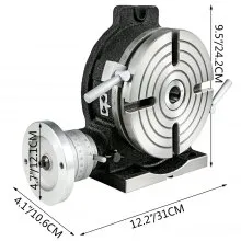VEVOR Rotary Table 8 Inch Horizontal Vertical HV8 Precision 3MT Milling Drilling Machine Vernier Reading Milling Drilling Boring