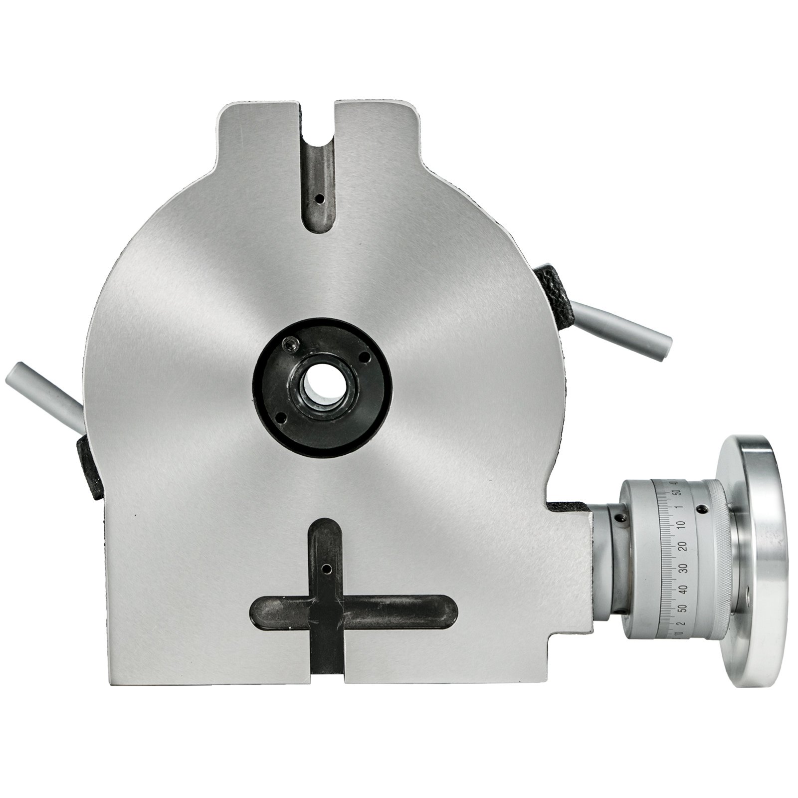 VEVOR rotary table with precision handwheel and secured baseplate.