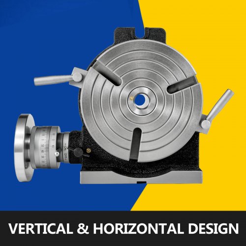 VEVOR Rotary Table 8 INCH/200 MM Horizontal Vertical Rotary Table 3-Slot Rotary Table for Milling Machine MT-3 Rotary Table for Milling 360 Degrees Precision Rotary Table for Milling Drilling Vise