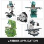 VEVOR Rotary Table 8 Inch/200 MM Horizontal Vertical Rotary Table 3-Slot Rotary Table for Milling Machine MT-3 Rotary Table for Milling 360 Degrees Precision Rotary Table