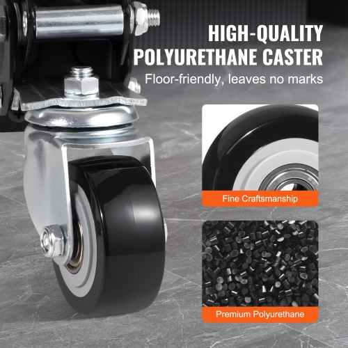 Yeabett Roulettes Rétractables Heavy Duty 270KG - 4 Pack Casters Escamotables Pour Établi Et Table