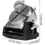 VEVOR rotary table with measurement details: 7.1&quot;/18.1cm height, 6.1&quot;/15.7cm width.