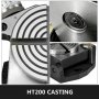 Masă rotativă VEVOR, masă rotativă orizontală verticală de 4 INCH/100 MM, masă rotativă cu 4 sloturi pentru freză, masă rotativă MT-2 pentru frezare, masă rotativă de precizie la 360 de grade pentru frezare și găurire, menghină