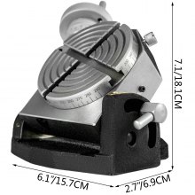 VEVOR Rotary Table 4 INCH/100 MM Horizontal Vertical Rotary Table 4-Slot Rotary Table for Milling Machine MT-2 Rotary Table for Milling 360 Degrees Precision Rotary Table for Milling Drilling Vise