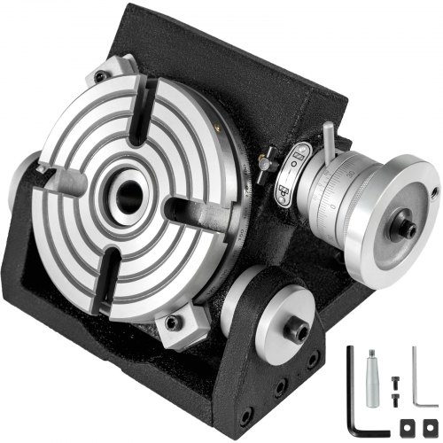 Rotary Table Horizontal Vertical Rotary Table 6" 4-slot For Milling Drilling
