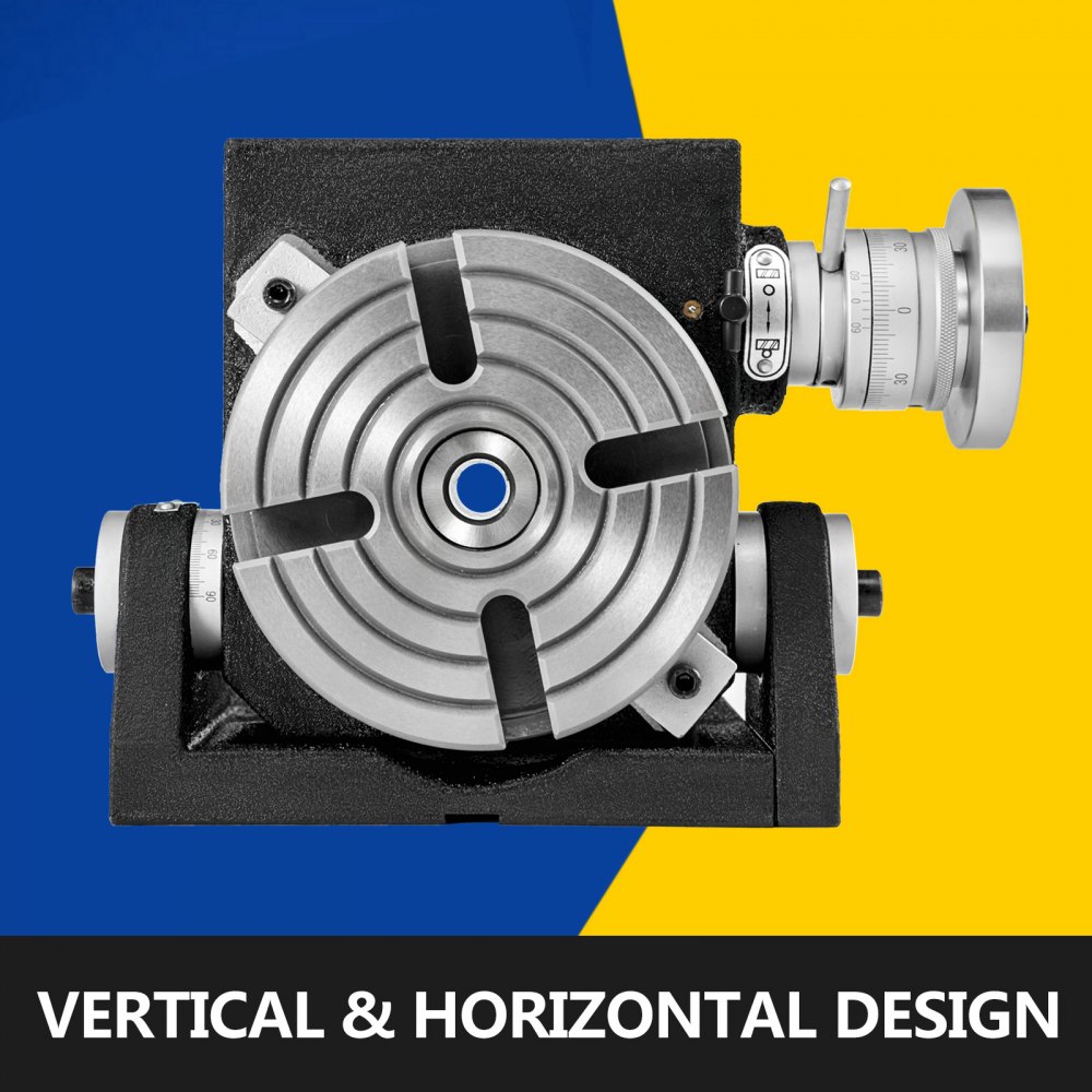 Rotary Table Horizontal Vertical Rotary Table 6" 4-slot For Milling Drilling