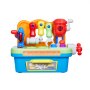 VEVOR Musical Workbench Toy, Sounds & Lights, Musical Learning Workbench for Toddler Age 2 Years and Up, Baby Pretend Play Tool Set, Infant Shape Sorter Activities, Kids Pounding Game, Boys & Girls