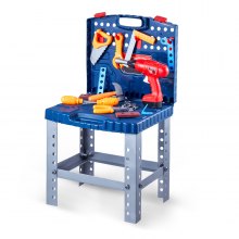 Kids Workbench 56 pcs Tool Bench with Realistic Tools and Electric Drill