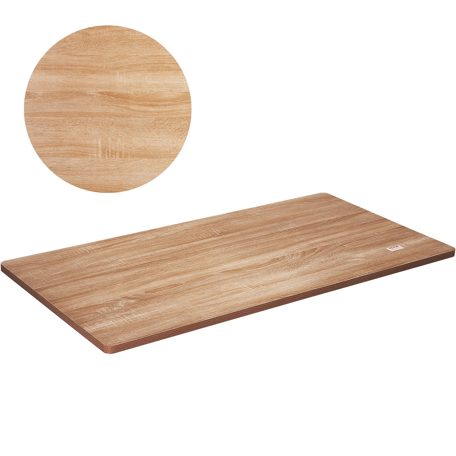 VEVOR Table Top, 55" x 27.6" x 1", 220.5 lbs Load Capacity, Universal One-Piece Particle Board Desktop for Height Adjustable Electric Standing Desk Frame, Rectangular Countertop for Home & Office Desk