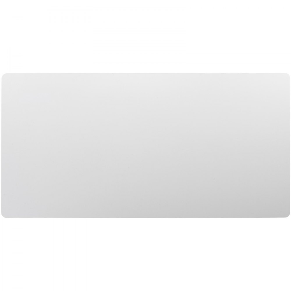 white surface of VEVOR standing desk countertop with rounded edges. simple and sleek design.