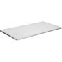 VEVOR standing desk countertop in white with rounded edges and minimalistic design.
