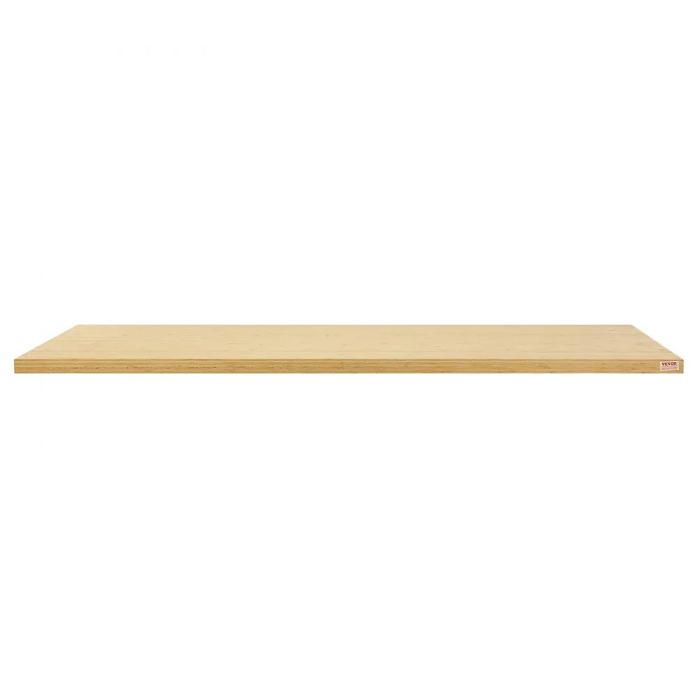 VEVOR Bamboo Table Top, 70.9" x 29" x 1.5", 330 lbs Load Capacity, Universal Solid One-Piece Bamboo Desktop for Height Adjustable Electric Standing Desk Frame, Rectangular Countertop for Home & Office