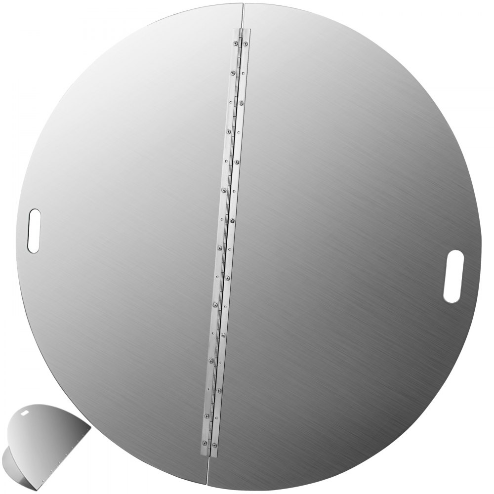 VEVOR – couvercle rond de foyer pliable de 40 pouces, anneau de protection contre les étincelles en acier inoxydable 430, épaisseur de 3mm