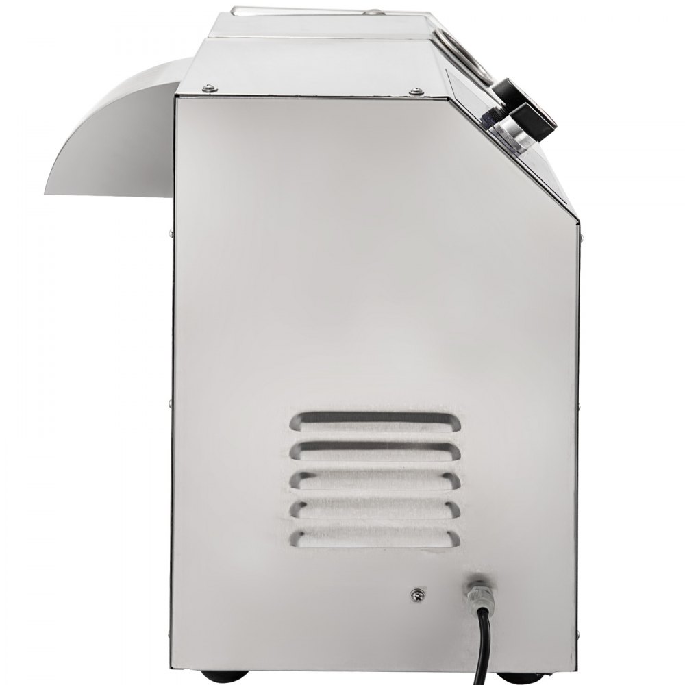 VEVOR Sugarcane Press Electric 3 Rollers 304 Stainless Steel Rollers 660lb/h Output Sugar Cane Press with Acrylic Transparent Door for Commercial Use