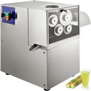 VEVOR Sugarcane Press Electric 4 Rollers 304 Stainless Steel Rollers 660lb/h Output Sugar Cane Press with Acrylic Transparent Door for Commercial Juicing Sugar Cane Kumquat Citrus Ginger | VEVOR US