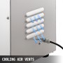 Prensa de caña de azúcar eléctrica VEVOR de 4 rodillos de acero inoxidable 304, 660 lb/h de salida, con puerta acrílica transparente para jugo comercial de caña de azúcar, kumquat, cítricos y jengibre.
