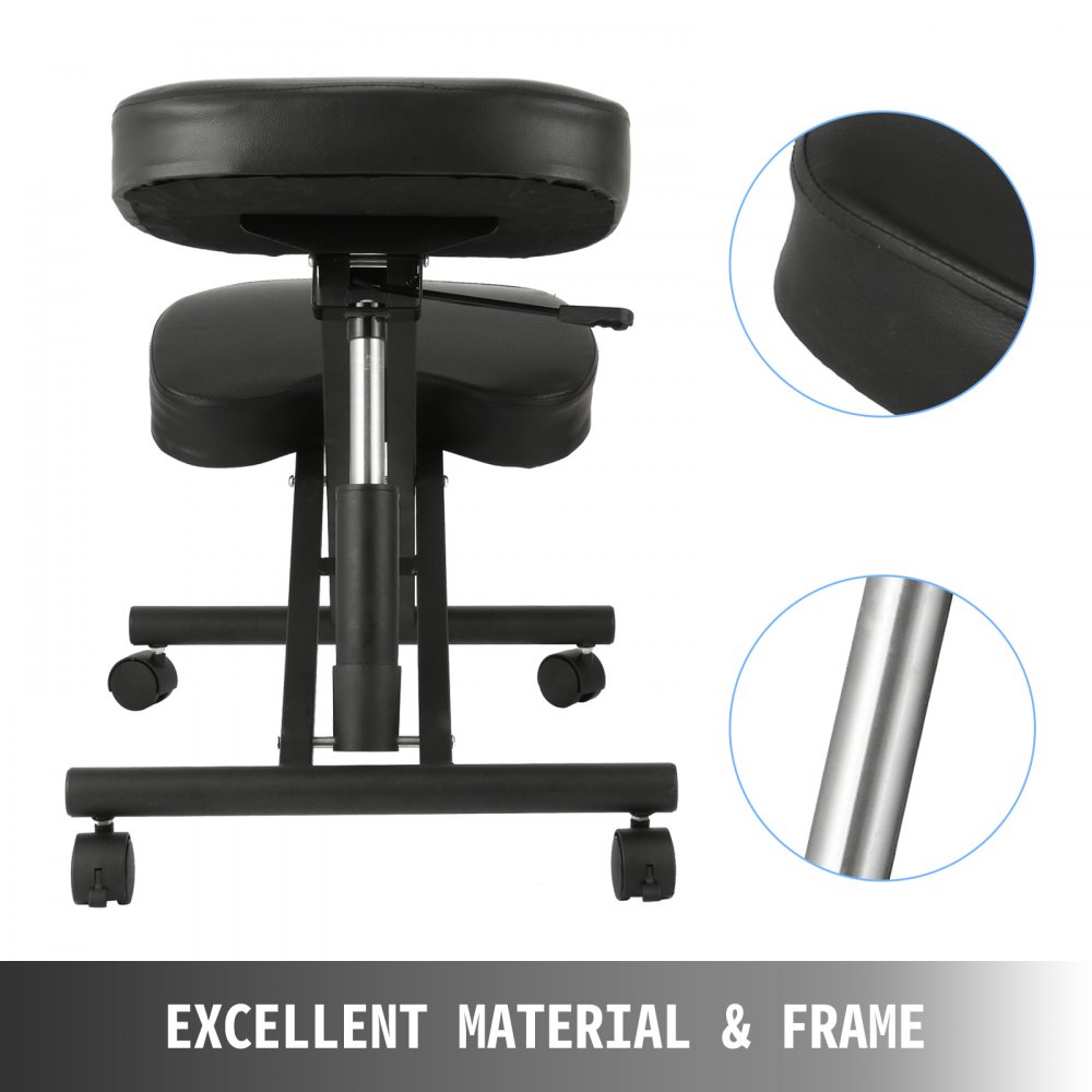 VEVOR  Kneeling Chair Ergonomic 250lbs Load Bearing Office Stool Knee Support Chair Kneeling Office Chair Adjustable Knee Stool for Office or Home Angled Kneeling Chair