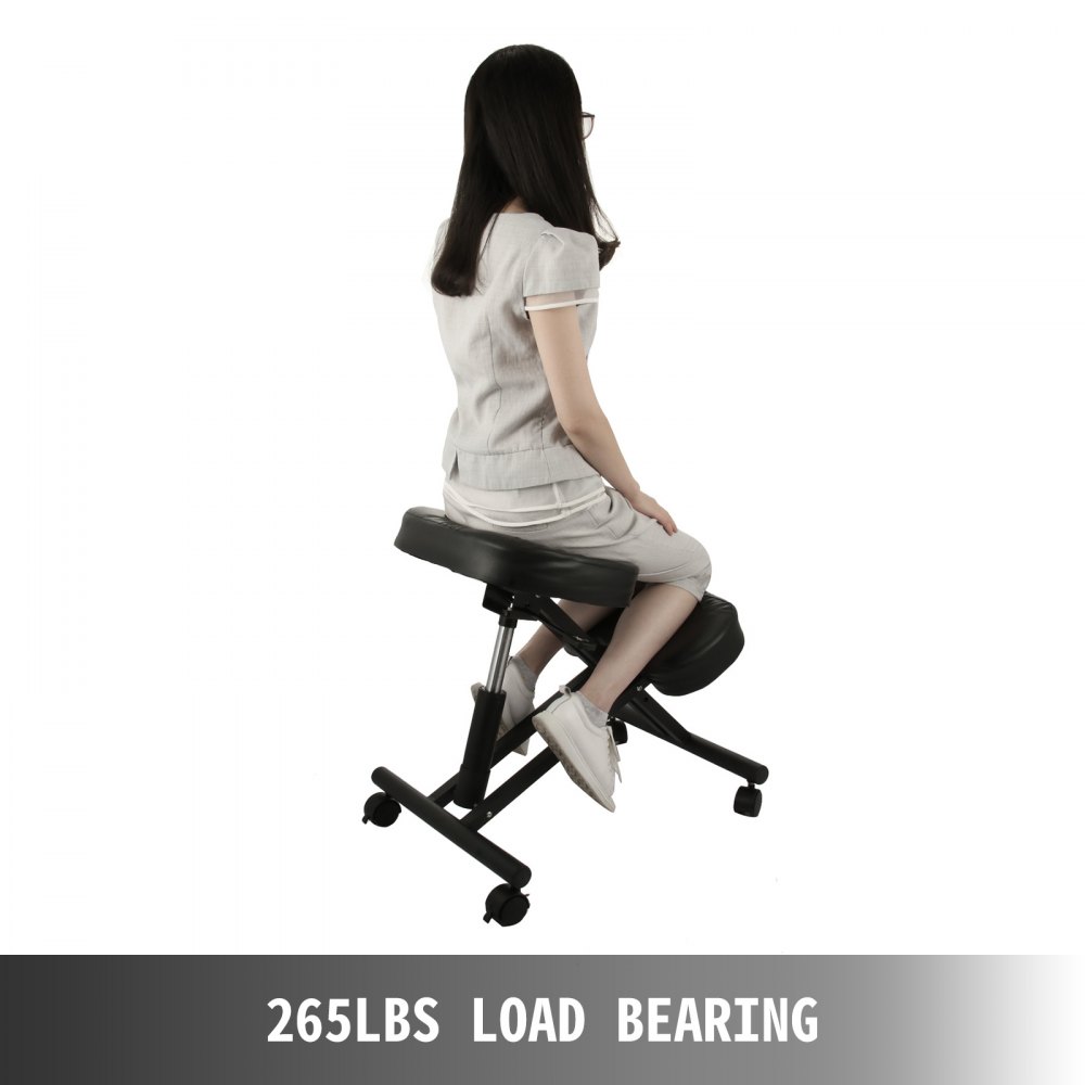 VEVOR  Kneeling Chair Ergonomic 250lbs Load Bearing Office Stool Knee Support Chair Kneeling Office Chair Adjustable Knee Stool for Office or Home Angled Kneeling Chair
