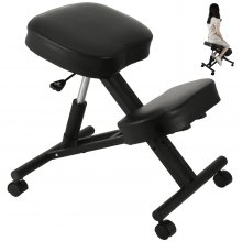 Křeslo VEVOR Ergonomické 250 lbs nosná kancelářská stolička Křeslo s podpěrou kolen Kancelářská židle na klečení Nastavitelná stolička na kolena pro kancelářskou nebo domácí šikmou klekací židli