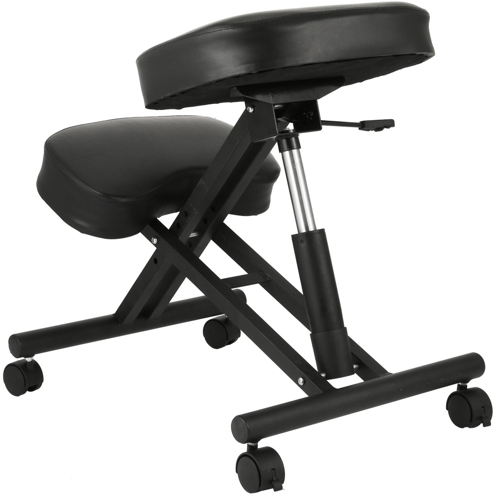 VEVOR  Kneeling Chair Ergonomic 250lbs Load Bearing Office Stool Knee Support Chair Kneeling Office Chair Adjustable Knee Stool for Office or Home Angled Kneeling Chair