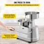 VEVOR Prensa para hamburguesas comercial de acero inoxidable de 130 mm/5 pulgadas Prensa para hamburguesas resistente Prensa para hamburguesas Máquina para hacer hamburguesas Procesador para formar hamburguesas con 1000 piezas de papel para hamburguesas