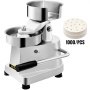 VEVOR burger press with 1000 pcs burger papers, stainless steel construction.