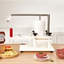 VEVOR Commercial Burger Press 4.3-Inch Commercial Hamburger Patty Maker PE Material Manual Burger Forming Machine with Tabletop Fixed Design Manual Burger Patty Maker for Hamburger Fish Burger