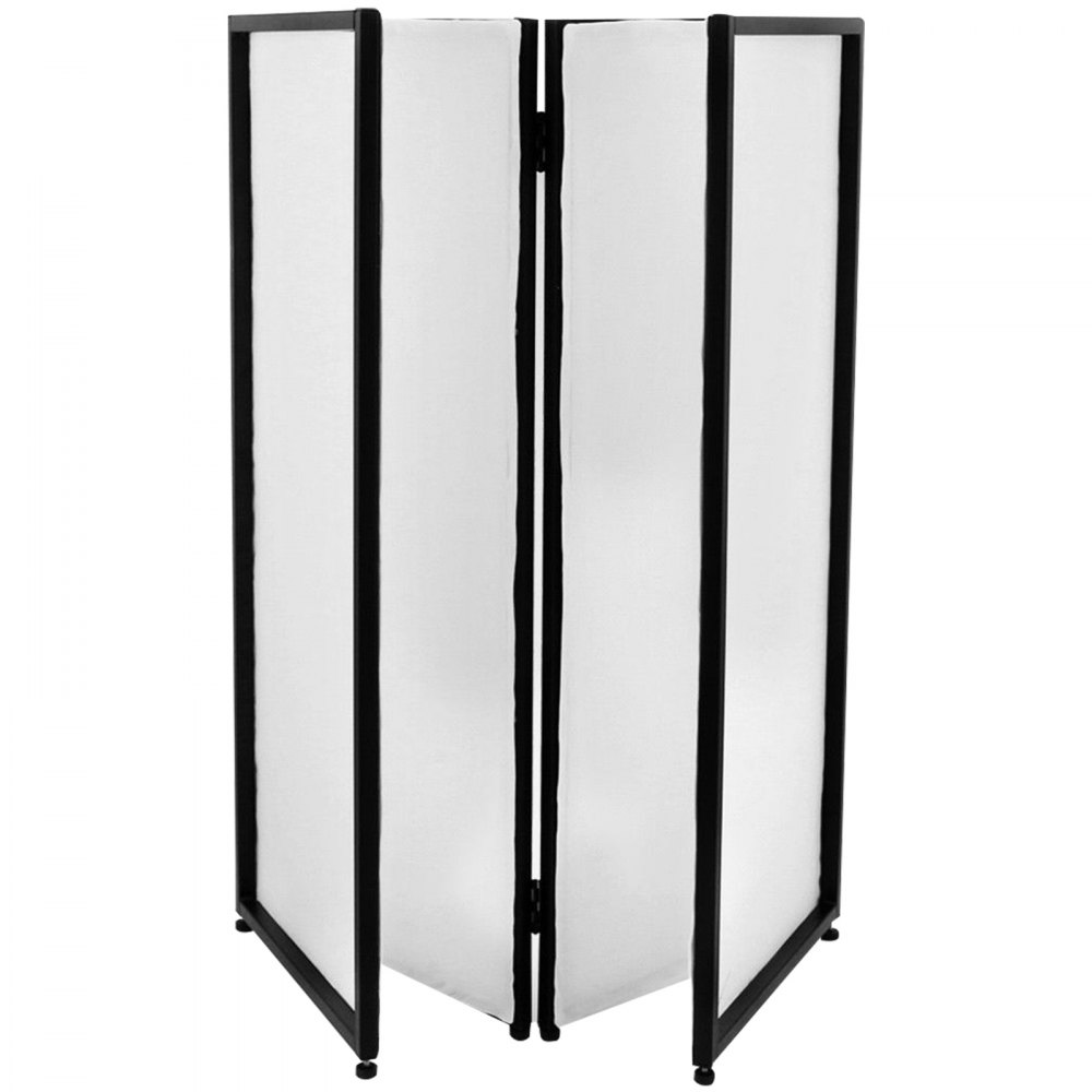 Event Facade White+Black Scrim Metal Frame Booth+Travel Bag DJ Booth Mobile