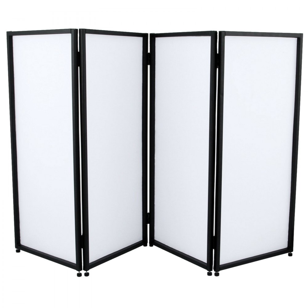 Event Facade White+Black Scrim Metal Frame Booth+Travel Bag DJ Booth Mobile