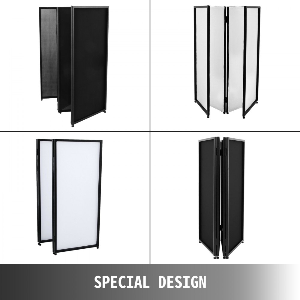 Event Facade White+Black Scrim Metal Frame Booth+Travel Bag DJ Booth Mobile