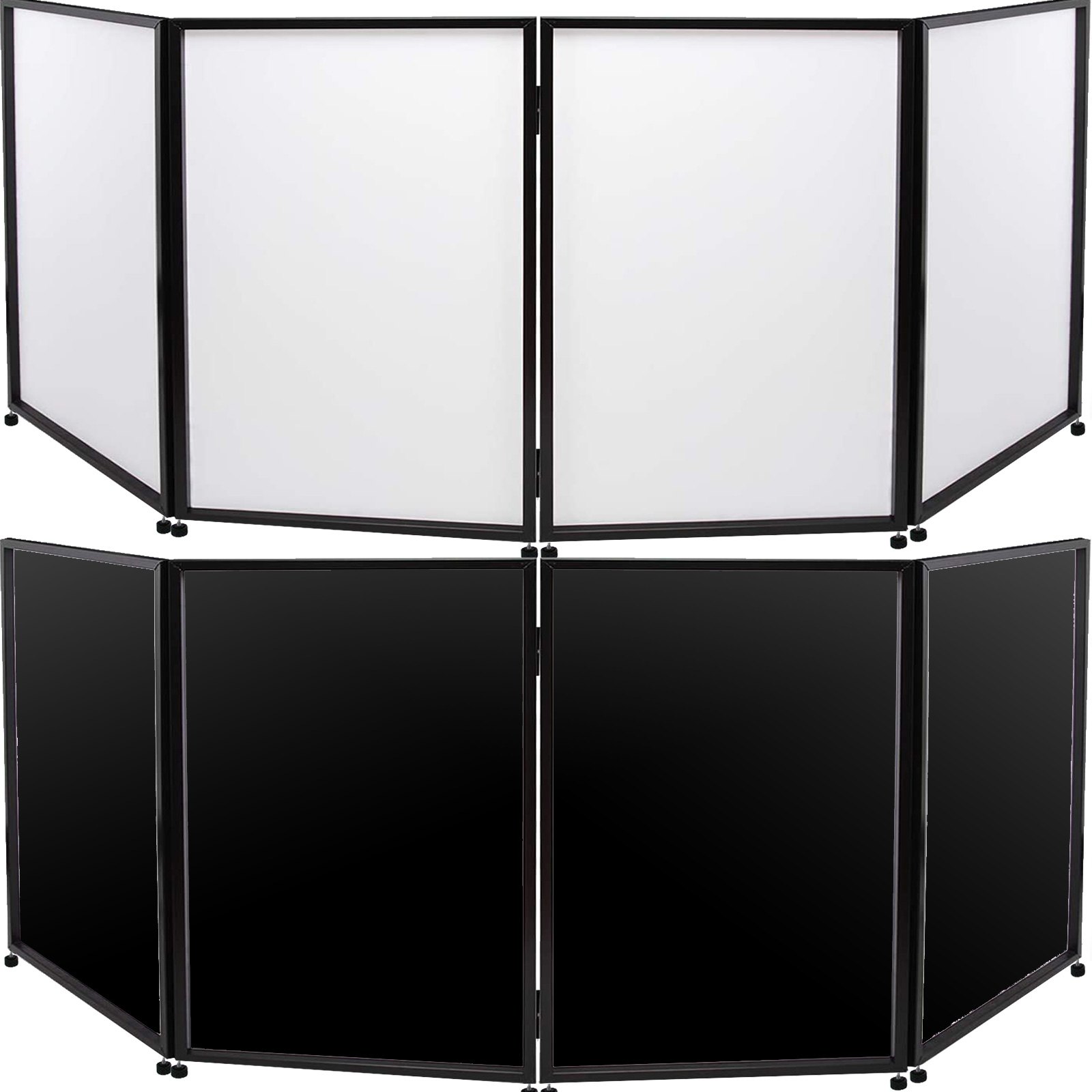 Event Facade White+Black Scrim Metal Frame Booth+Travel Bag DJ Booth Mobile