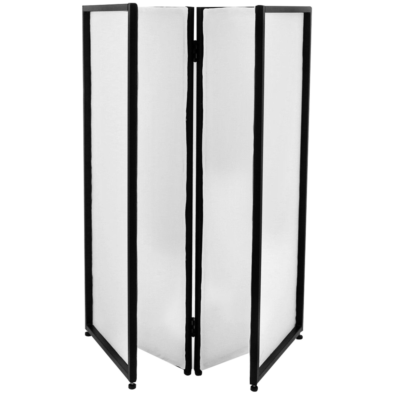 Event Facade White+Black Scrim Metal Frame Booth+Travel Bag DJ Booth Mobile