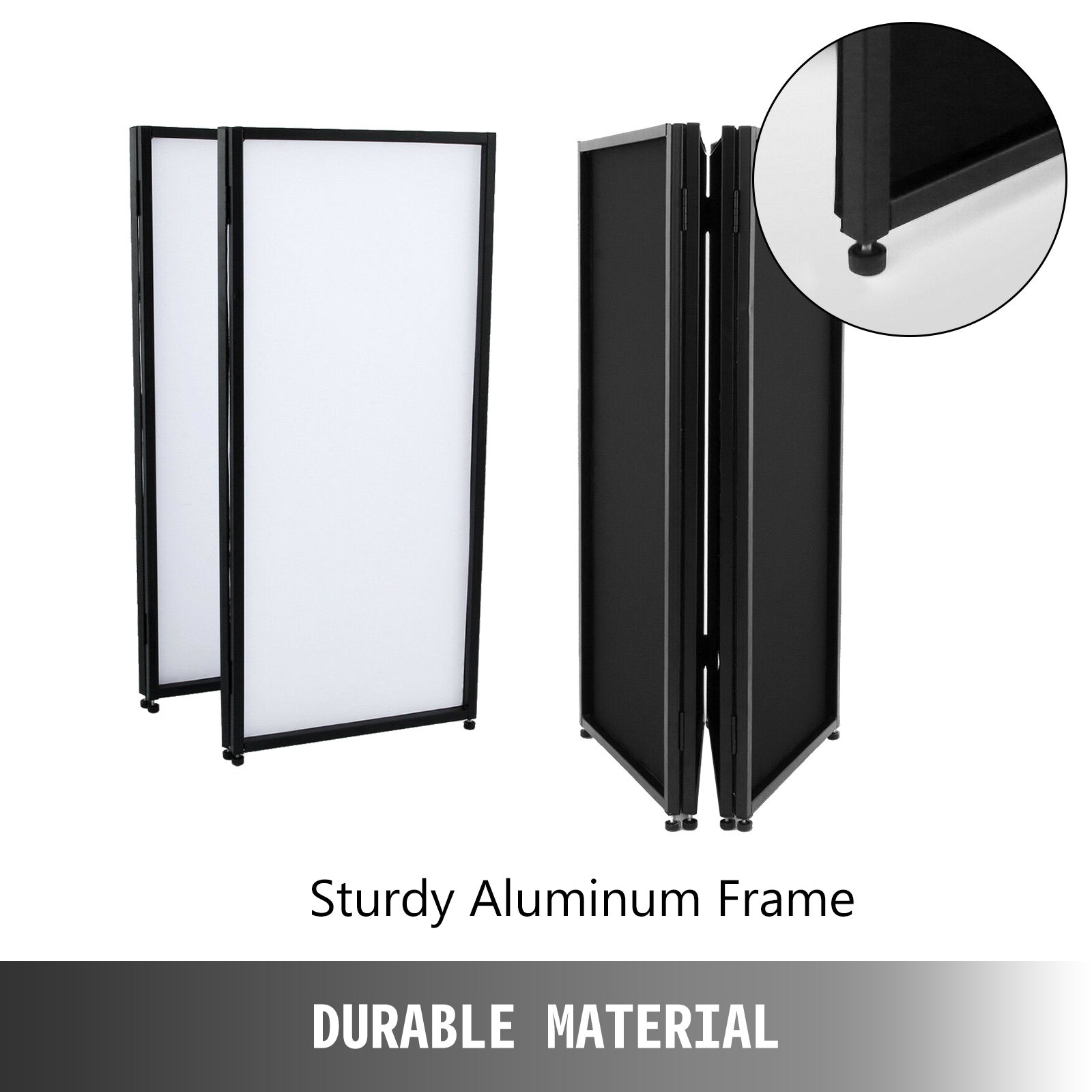 Event Facade White+Black Scrim Metal Frame Booth+Travel Bag DJ Booth Mobile