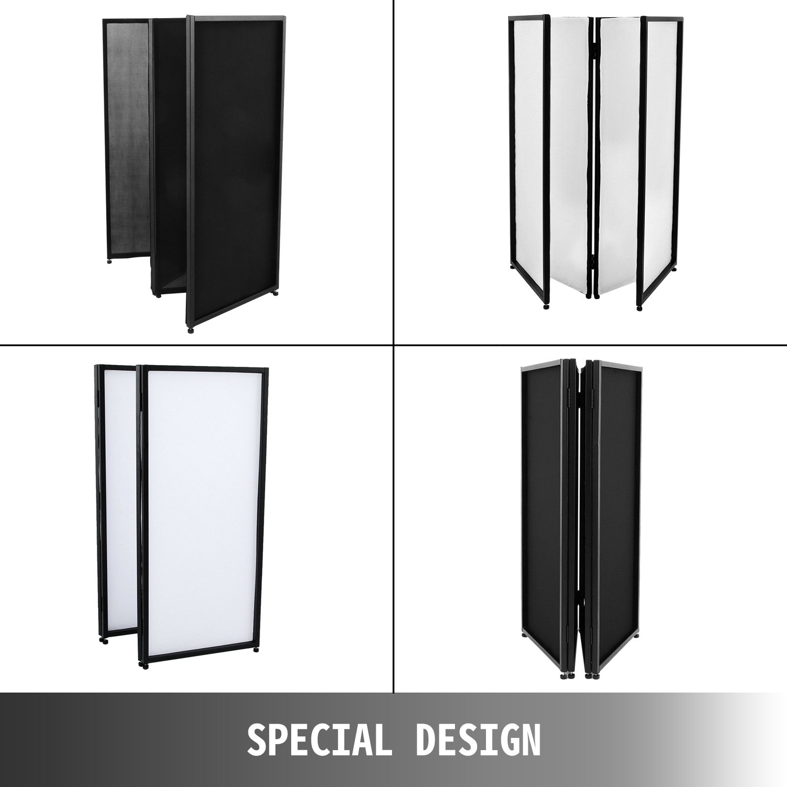 Event Facade White+Black Scrim Metal Frame Booth+Travel Bag DJ Booth Mobile