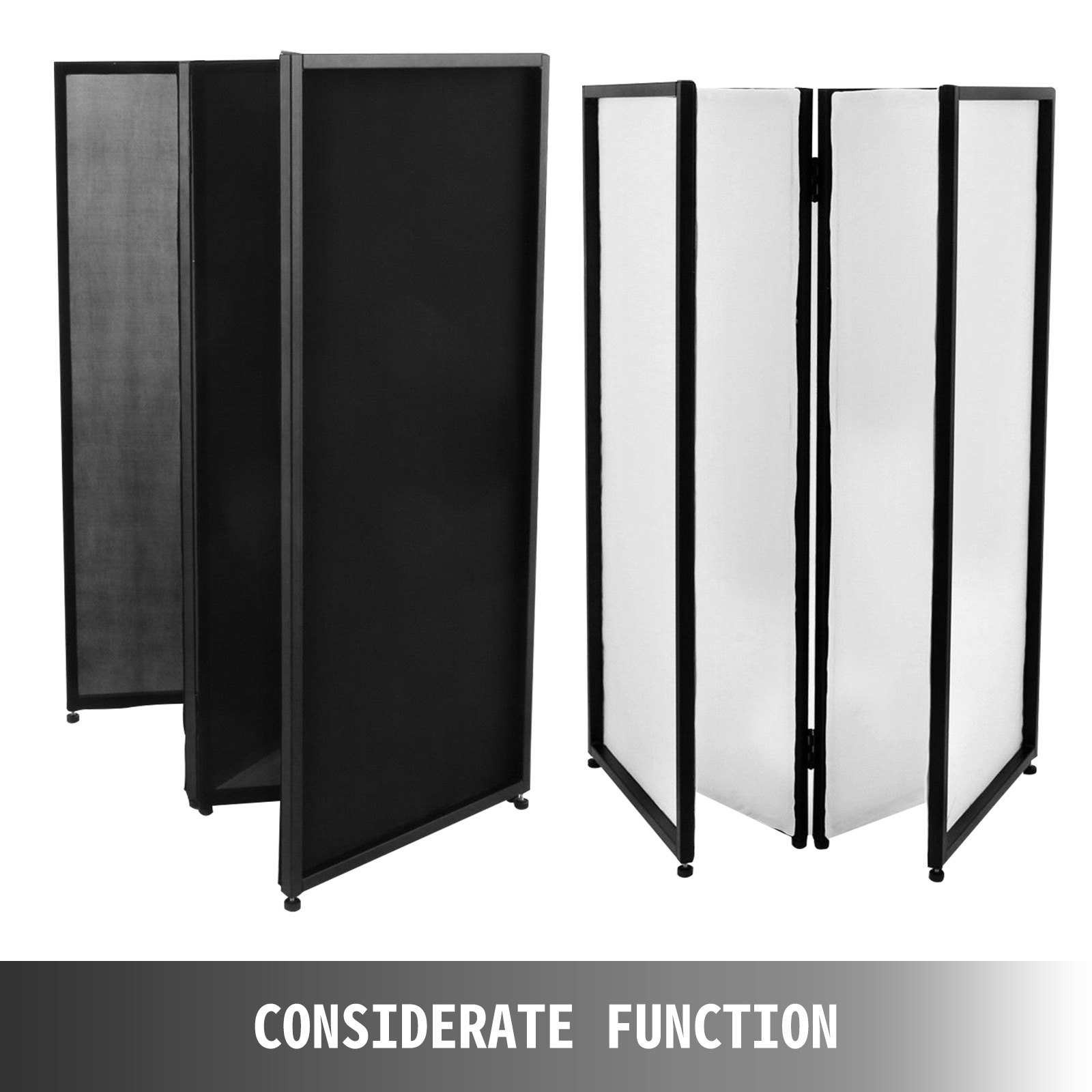 Event Facade White+Black Scrim Metal Frame Booth+Travel Bag DJ Booth Mobile