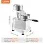 VEVOR Commercial Burger Patty Maker, 100mm/4inch Hamburger Beef Patty Maker, Heavy Duty Food-Grade Stainless Steel Bowl Burger Press Machine, Kitchen Meat Forming Processor with 1000 Pcs Patty Papers